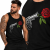 TANK TOP  HORROR REWOLWER Z RÓŻĄ